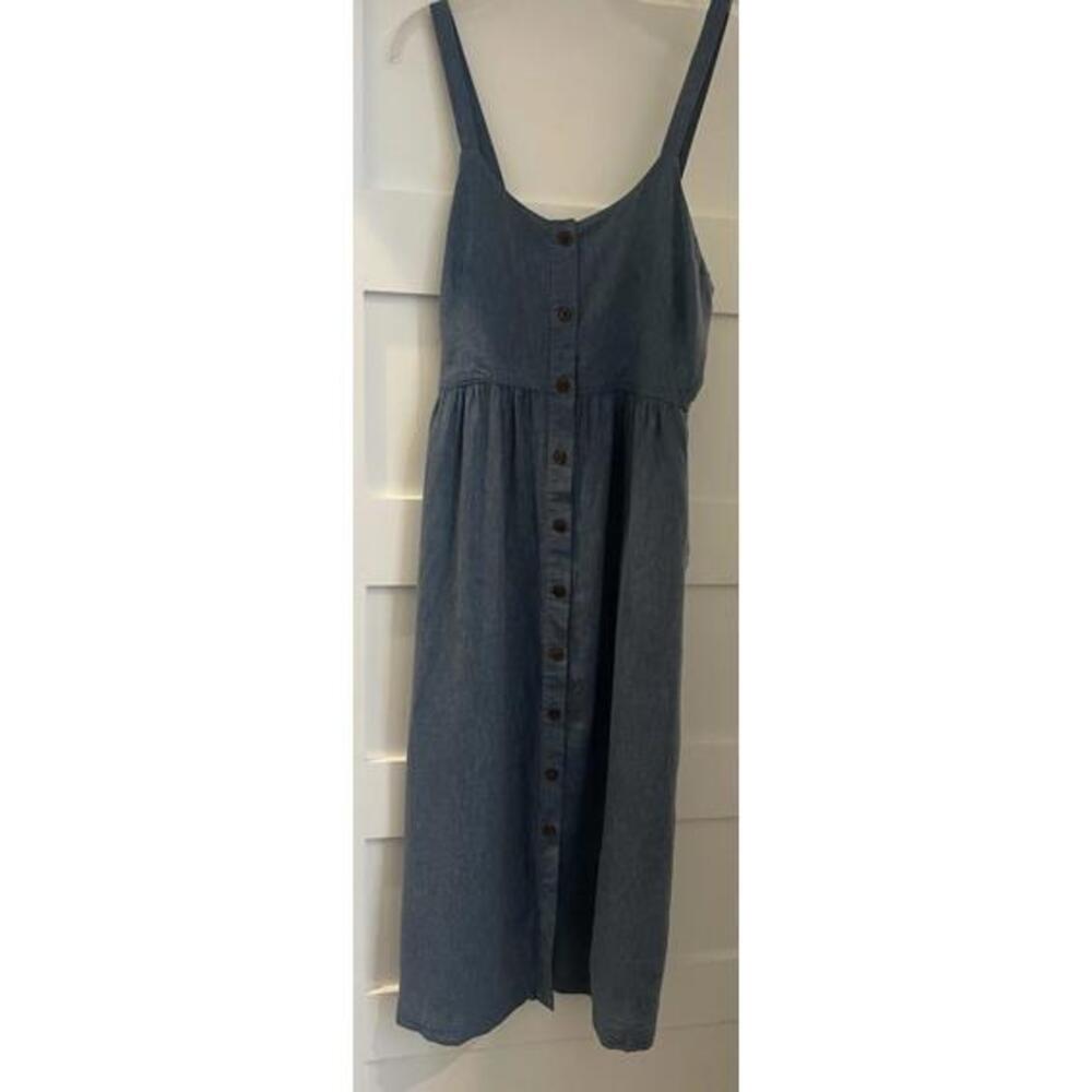 $129 Patagonia Garden Island Dress in Whole Weave Still Blue Size Large 75186 - Picture 3 of 10
